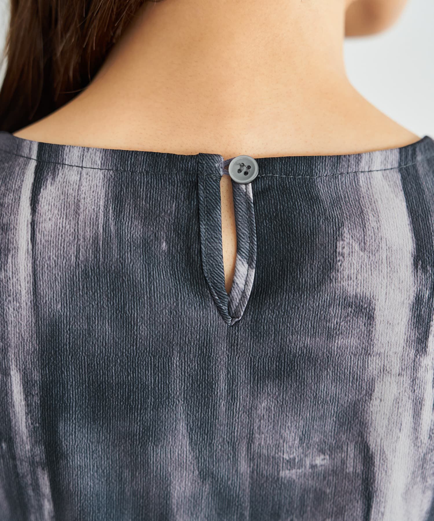 STYLE DELI「重ね着キャミセット水彩ストライプ柄ブラウス」|シャツ・ブラウス|