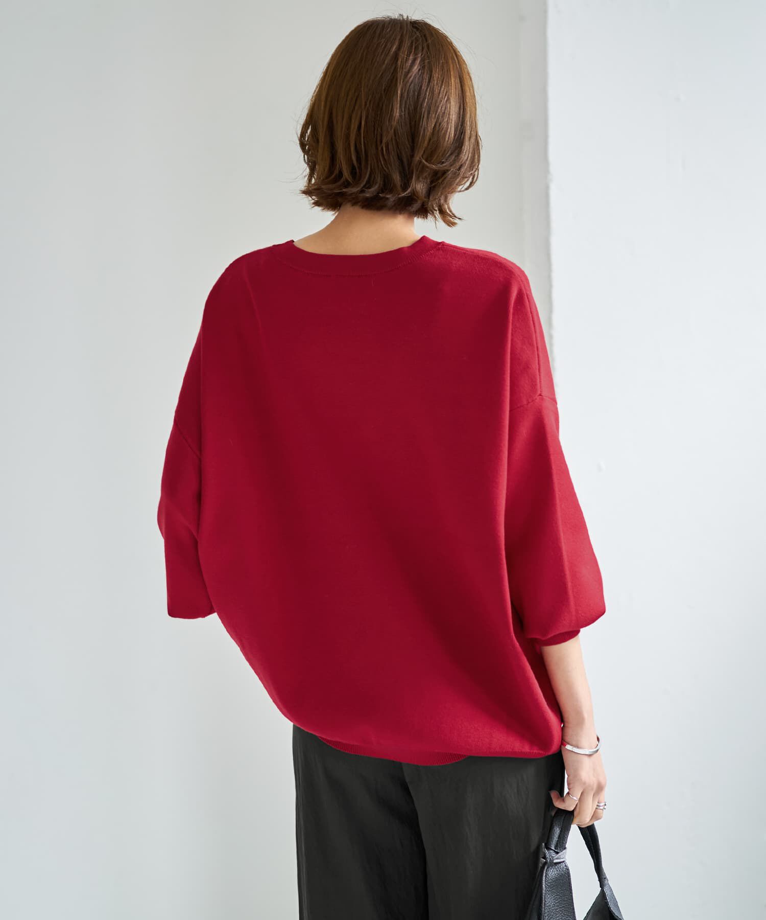 STYLE DELI「スムースハイゲージゆったりクルーネックニット」|ニット・セーター|