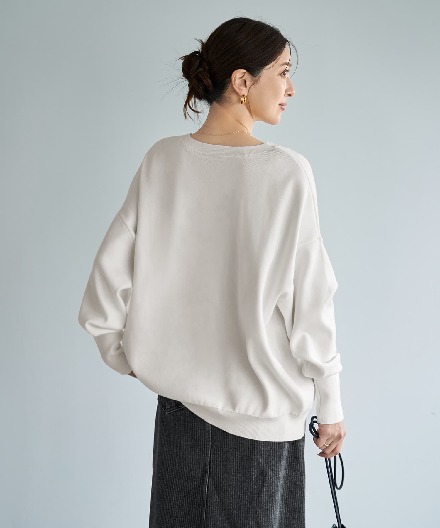 STYLE DELI「スムースハイゲージゆったりクルーネックニット」|ニット・セーター|