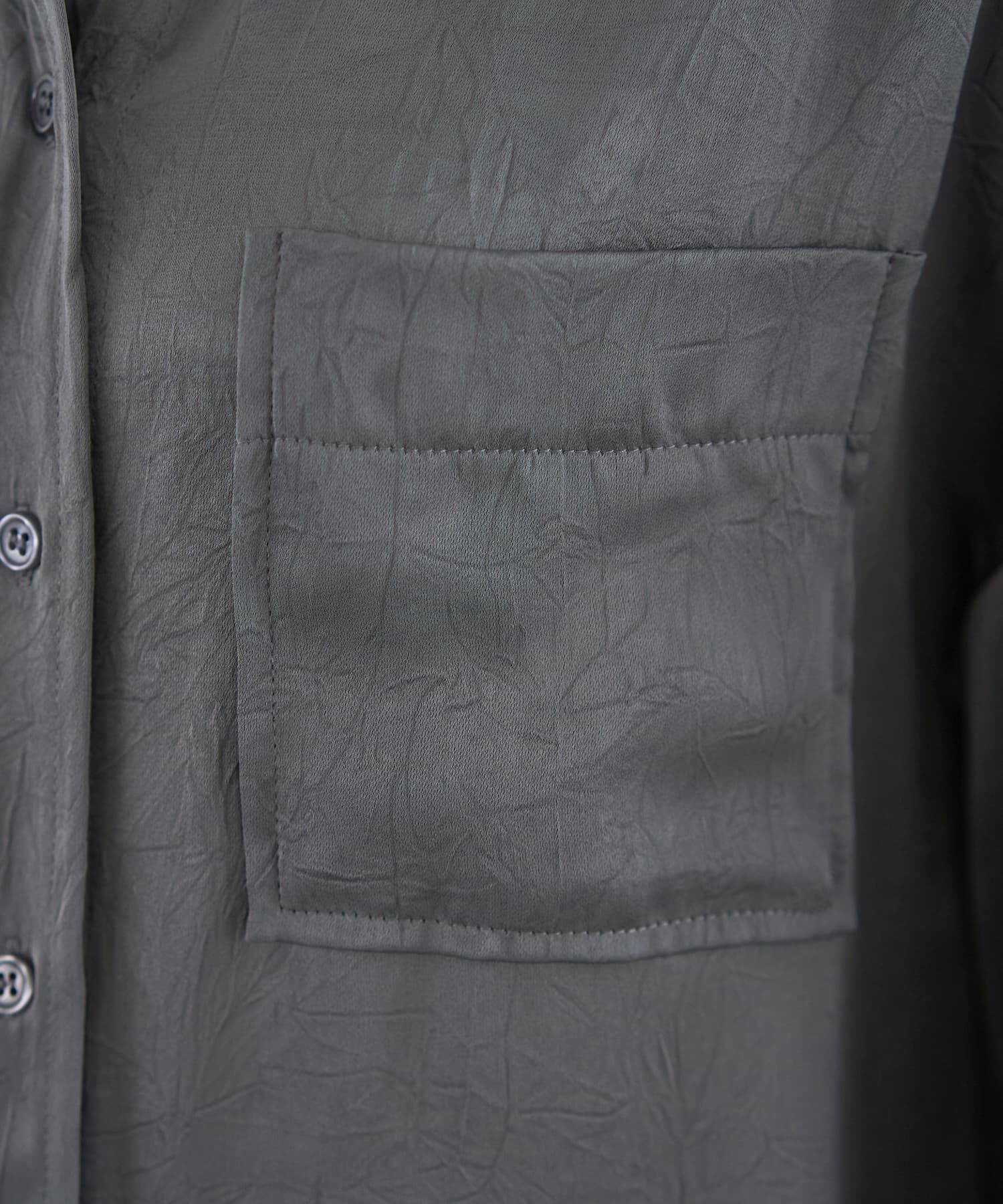 STYLE DELI「【LUXE】シボ入りとろみサテンシャツB」|シャツ・ブラウス|