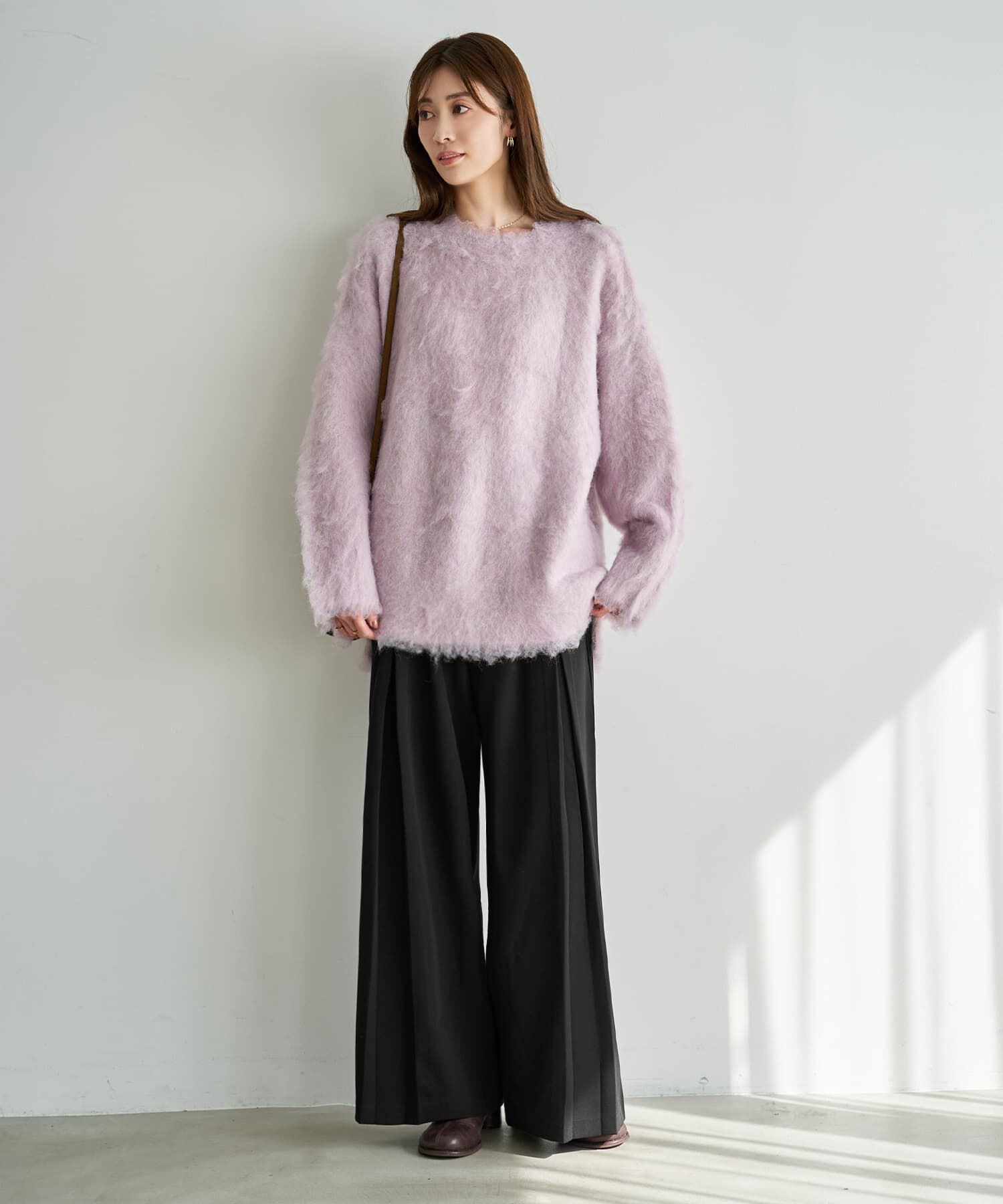 STYLE DELI「【LUXE】ふわふわ毛起こしブークレプルオーバー」|ニット・セーター|