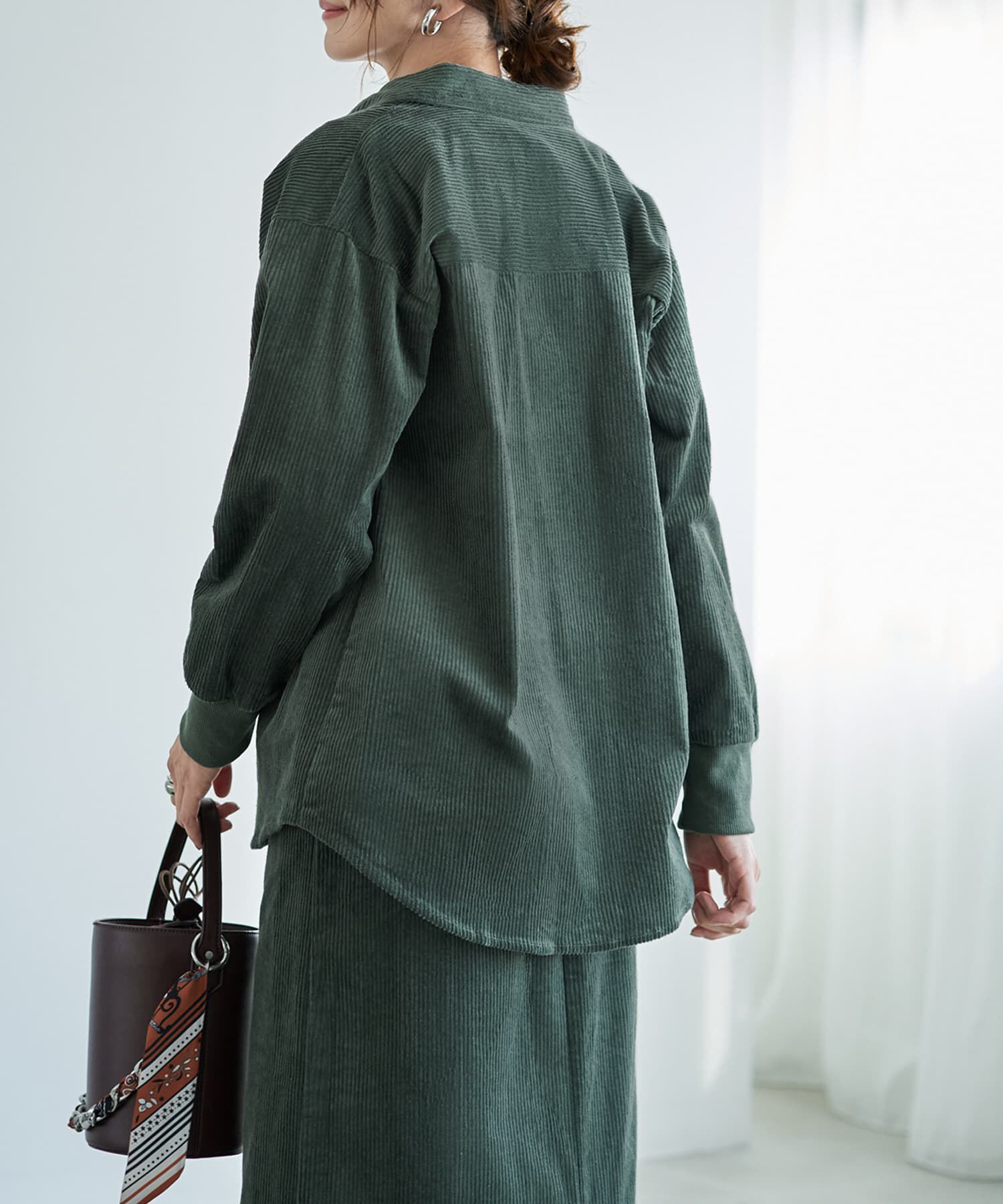 STYLE DELI「【セットアップ対応】コーデュロイシャツジャケット」|シャツ・ブラウス|