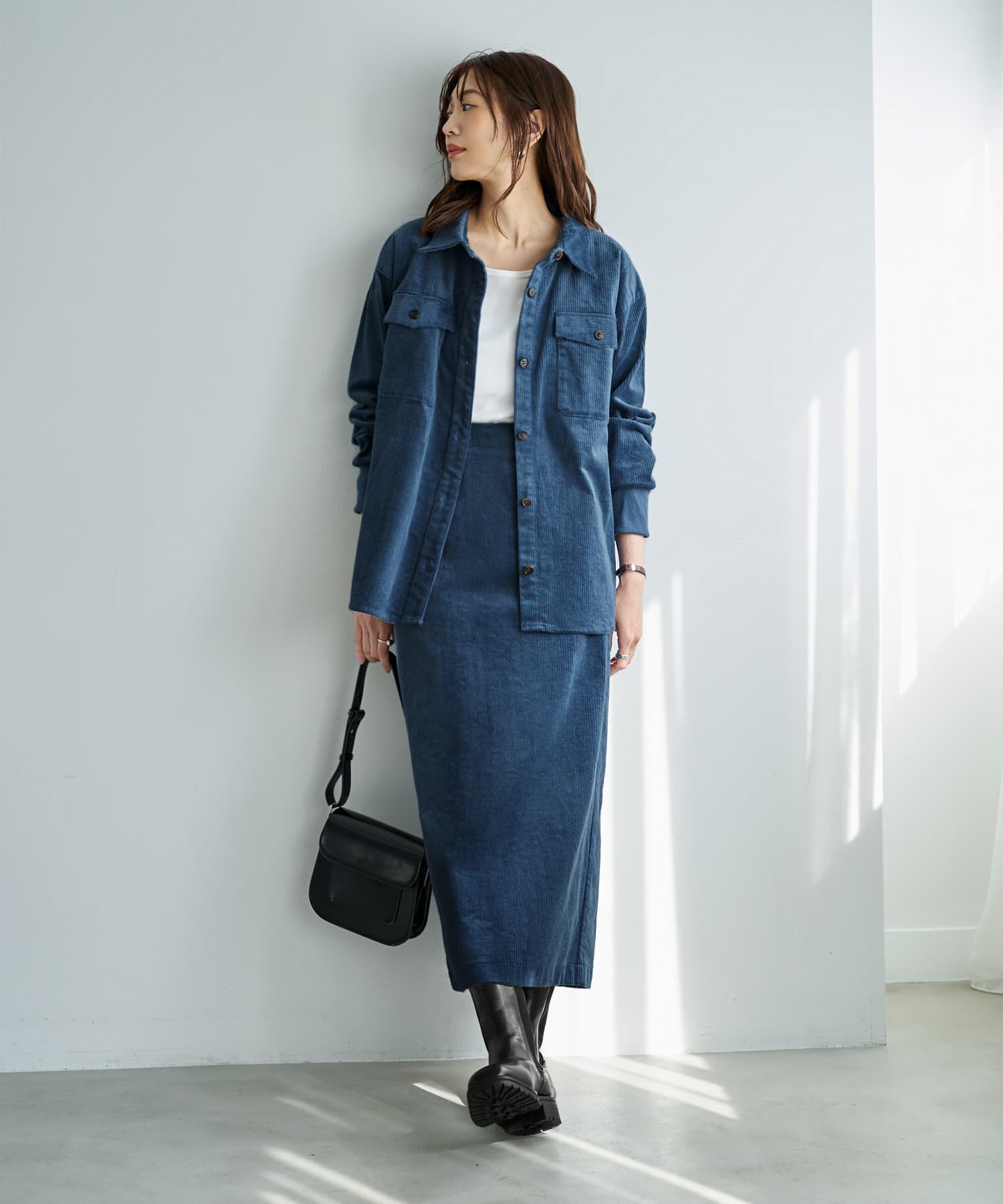 STYLE DELI「【セットアップ対応】コーデュロイシャツジャケット」|シャツ・ブラウス|