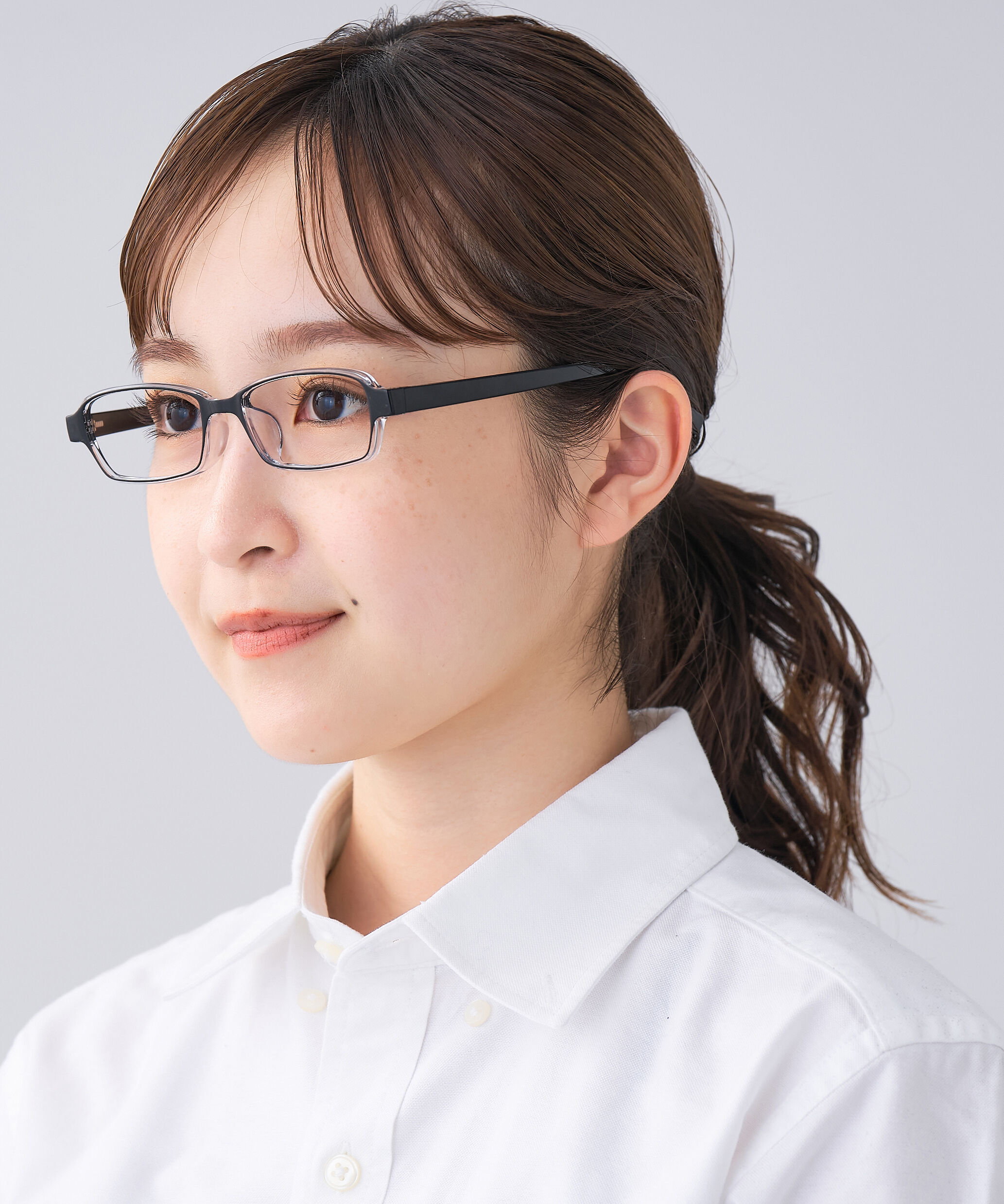  「スクエア型 リーディンググラス｜Zoff Reading Glasses （ブラック）老眼鏡 手軽に使えるスクエアフレーム」|メガネ|