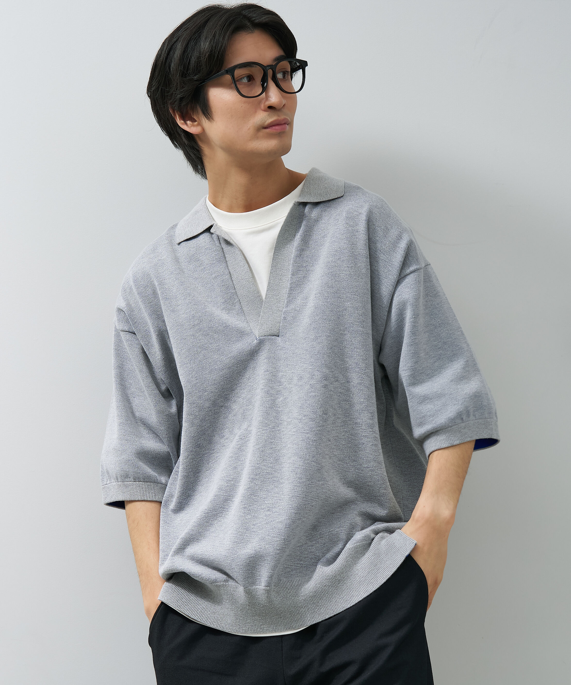  「Zoff | ウェリントン型 メガネ クリアフレーム 黒縁 伊達メガネ レンズ交換券付き」|メガネ|