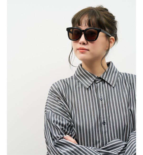  「【WEB限定】ウェリントン型 サングラス | 軽量 カラーレンズ トレンド 紫外線対策 UVカット 大きめサイズ」|サングラス|