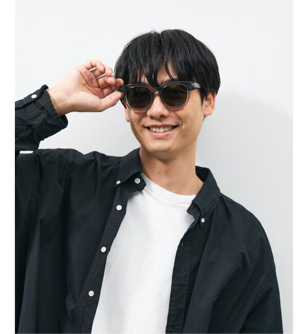  「【WEB限定】ウェリントン型 サングラス | 軽量 カラーレンズ トレンド 紫外線対策 UVカット 大きめサイズ」|サングラス|