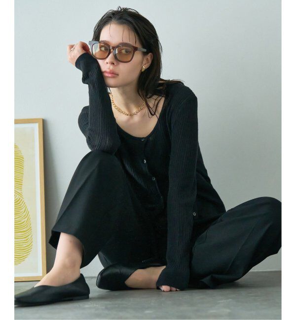  「【WEB限定】ウェリントン型 サングラス | 軽量 カラーレンズ トレンド 紫外線対策 UVカット 大きめサイズ」|サングラス|