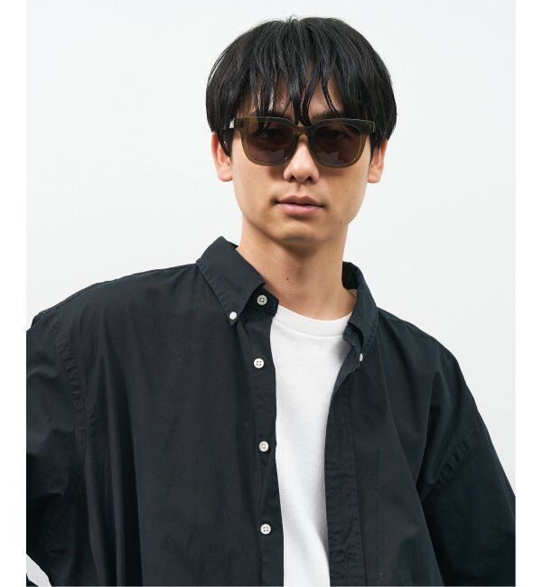  「【WEB限定】ウェリントン型 サングラス | 軽量 カラーレンズ トレンド 紫外線対策 UVカット 大きめサイズ」|サングラス|