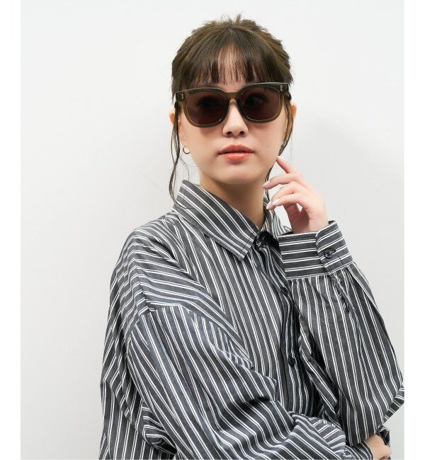  「【WEB限定】ウェリントン型 サングラス | 軽量 カラーレンズ トレンド 紫外線対策 UVカット 大きめサイズ」|サングラス|