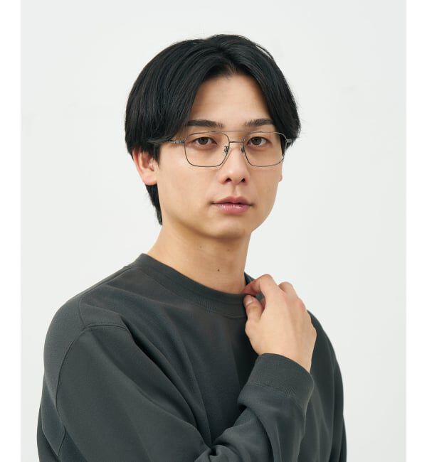  「ツーブリッジ メガネ | メタルフレーム 眼鏡 伊達メガネ 度付き 度なし ユニセックス レンズ交換券付」|メガネ|