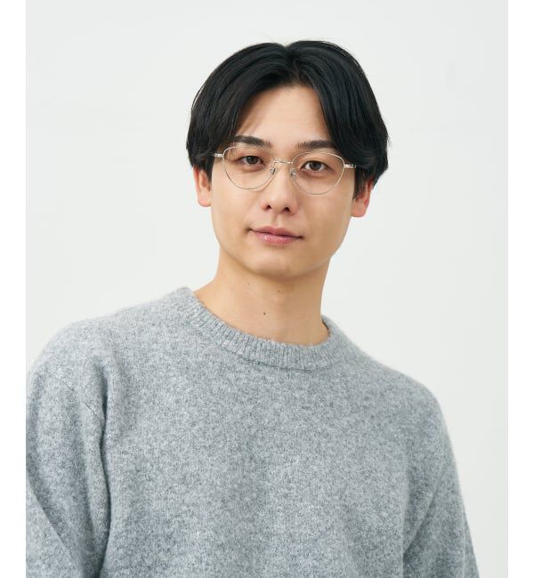  「フォックス キャッツアイ メガネ | メタルフレーム 眼鏡 伊達メガネ 度付き 度なし レンズ交換券付」|メガネ|