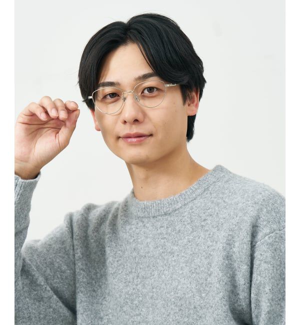  「フォックス キャッツアイ メガネ | メタルフレーム 眼鏡 伊達メガネ 度付き 度なし レンズ交換券付」|メガネ|