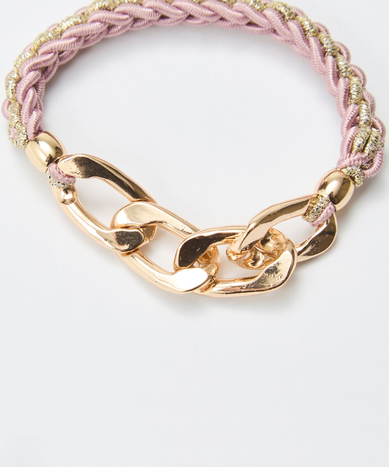 Phoebe「2wayツイストメタルヘアブレス　ピンク」|ヘアゴム・シュシュ|