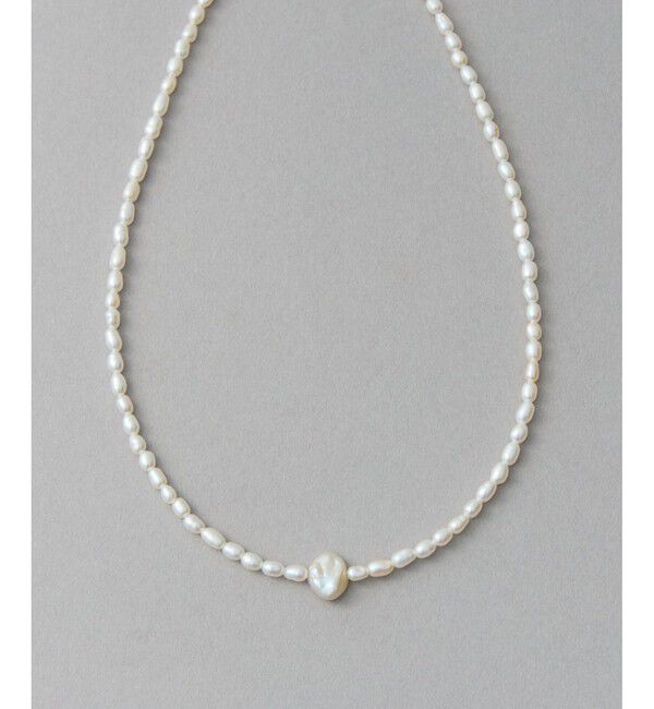 ete「[デイアップ] パール ネックレス」|ネックレス|イエローゴールド