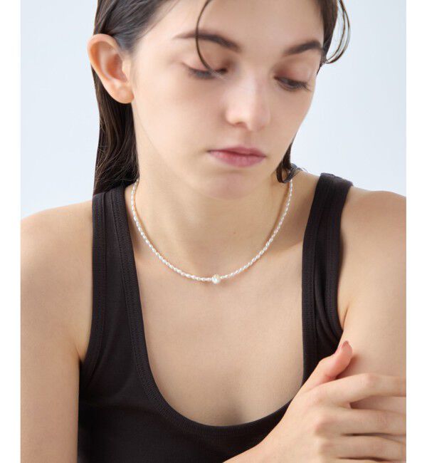 ete「[デイアップ] パール ネックレス」|ネックレス|