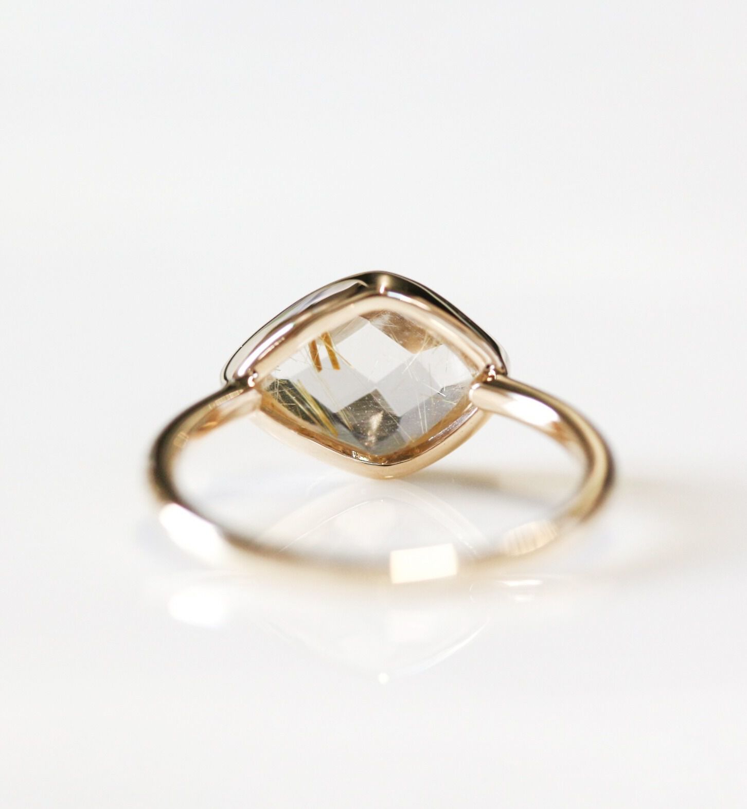  「ルチルクォーツ リング | K10YG」|リング|