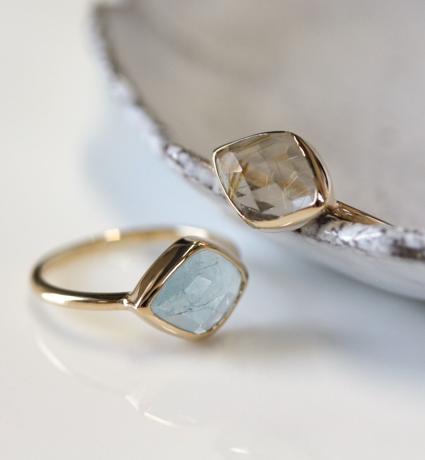  「ルチルクォーツ リング | K10YG」|リング|