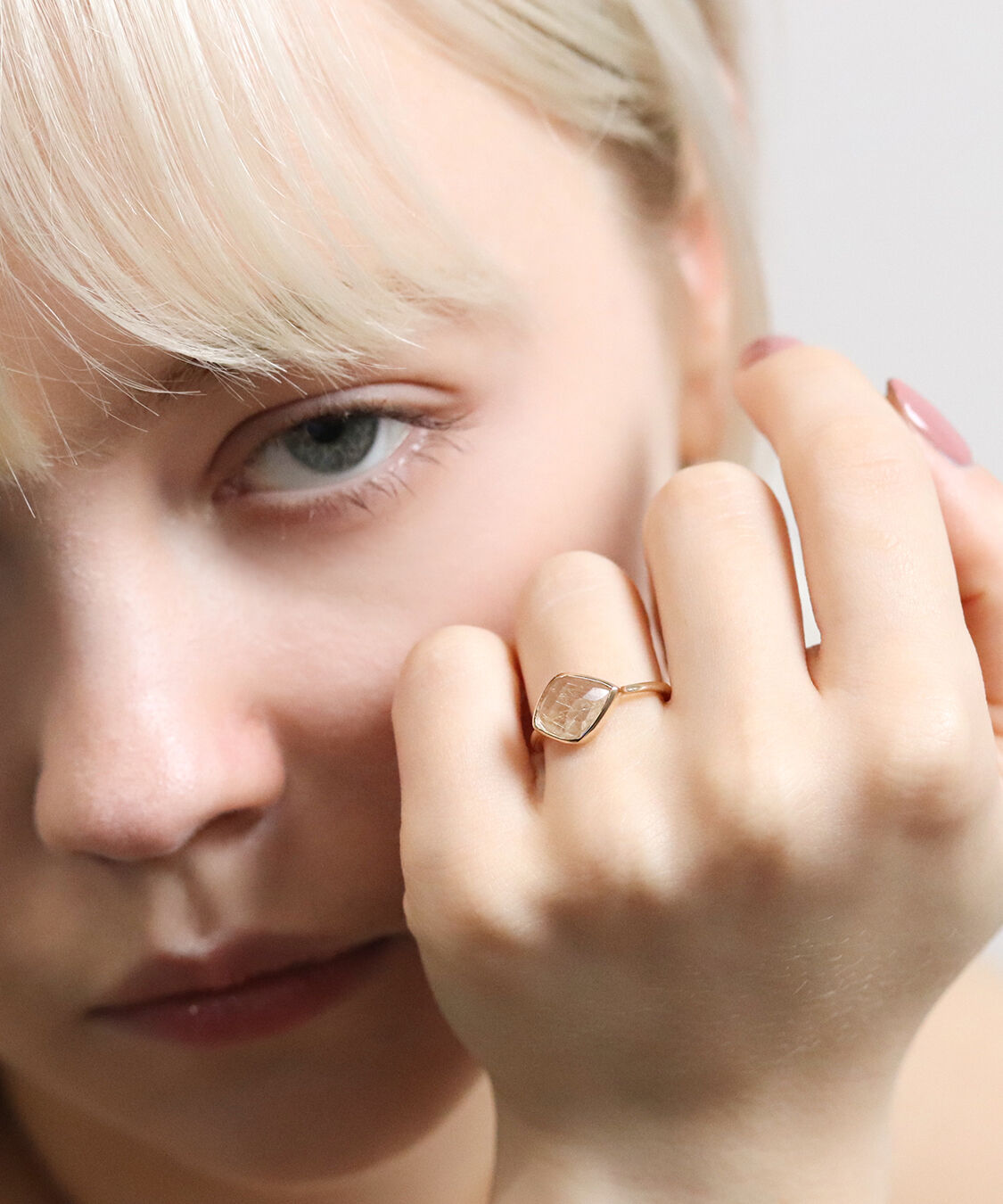  「ルチルクォーツ リング | K10YG」|リング|