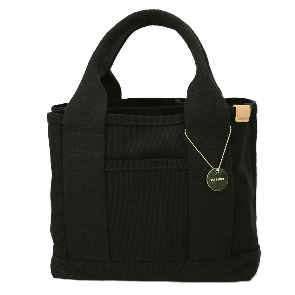 BACKYARD FAMILY「トートバッグ レディース キャンバス 通販 小さめ ミニトート 仕切り ミニトートバッグ おしゃれ」|トートバッグ|ブラック1