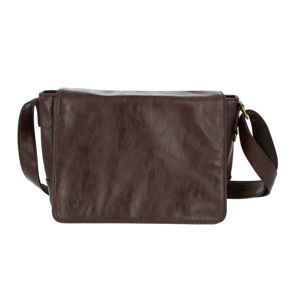 BACKYARD FAMILY「ショルダーバッグ メンズ 小さめ 通販 斜めがけ かっこいい 通勤 通学 サブバッグ かぶせ」|ショルダー・メッセンジャー|ブラウン3