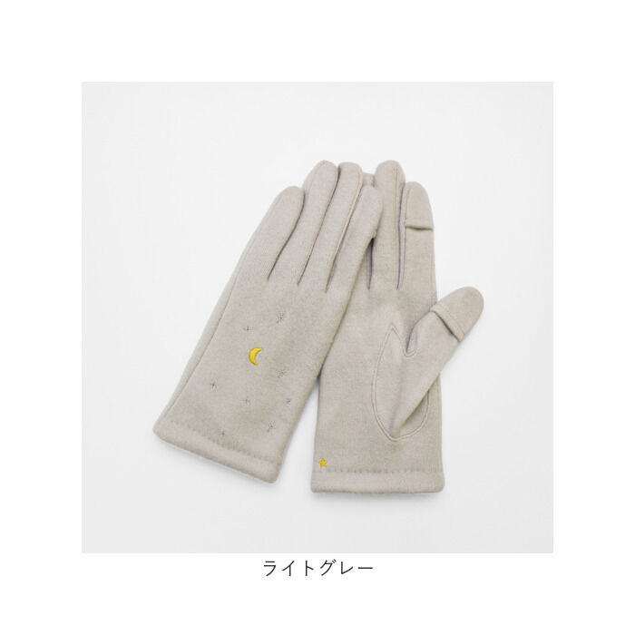 BACKYARD FAMILY「クロダ 手袋 レディース 通販 グローブ 手ぶくろ 暖かい かわいい 刺繍 スマートフォン対応」|手袋|