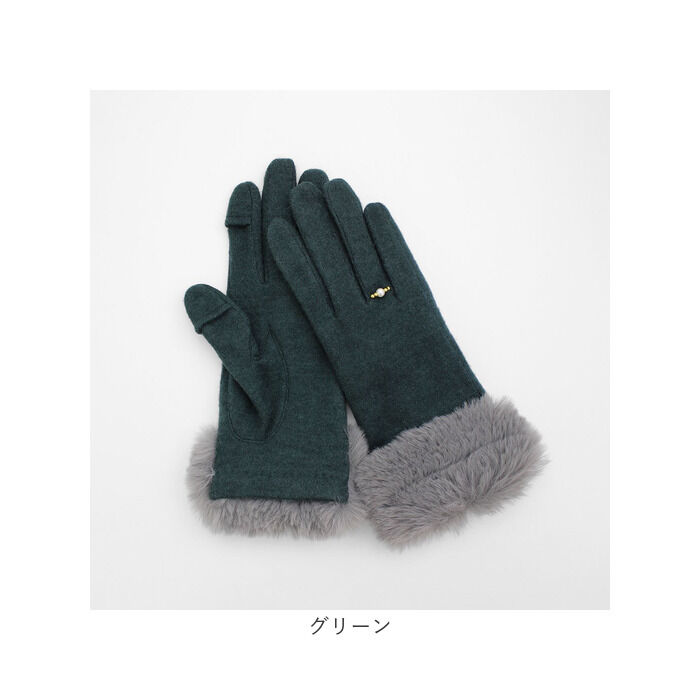 BACKYARD FAMILY「クロダ 手袋 レディース 通販 グローブ 手ぶくろ 暖かい かわいい スマートフォン対応 スマホ」|手袋|