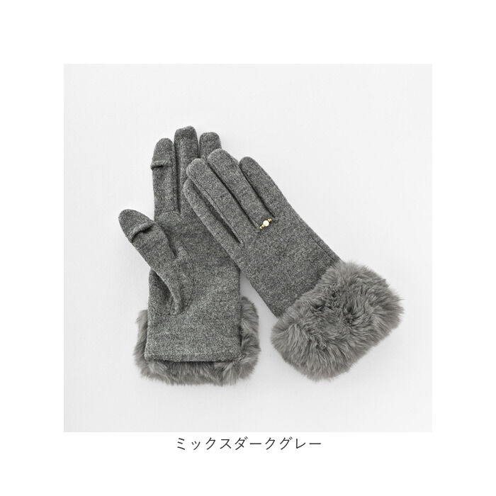 BACKYARD FAMILY「クロダ 手袋 レディース 通販 グローブ 手ぶくろ 暖かい かわいい スマートフォン対応 スマホ」|手袋|