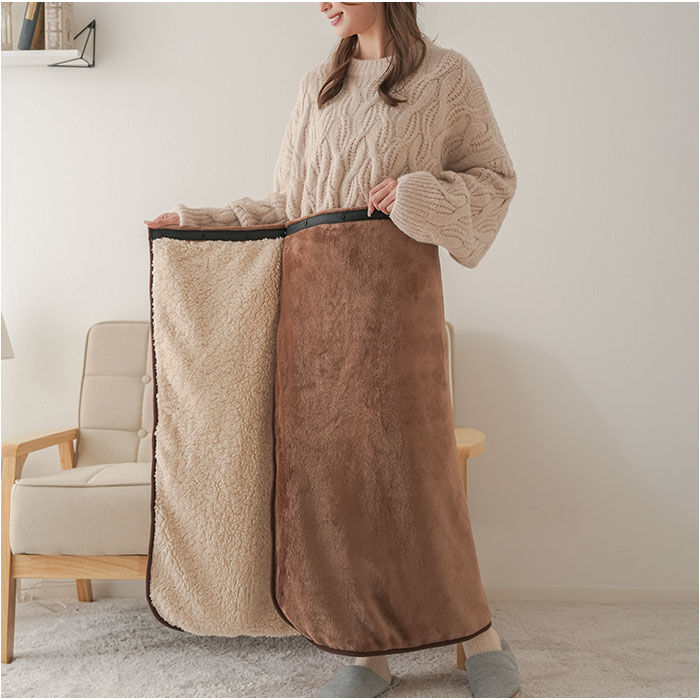 BACKYARD FAMILY「ひざ掛け 暖かい 通販 ブランケット 毛布 腰巻 腰巻き アルミ入り あったか 寒さ対策」|ブランケット|