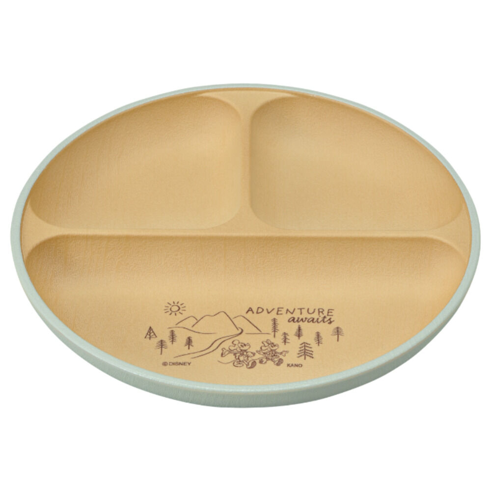 BACKYARD FAMILY「カノー ランチプレート 仕切り 通販 日本製 プレート 皿 ランチ皿 仕切り皿 抗菌 ワンプレート」|食器・キッチングッズ|グリーン1