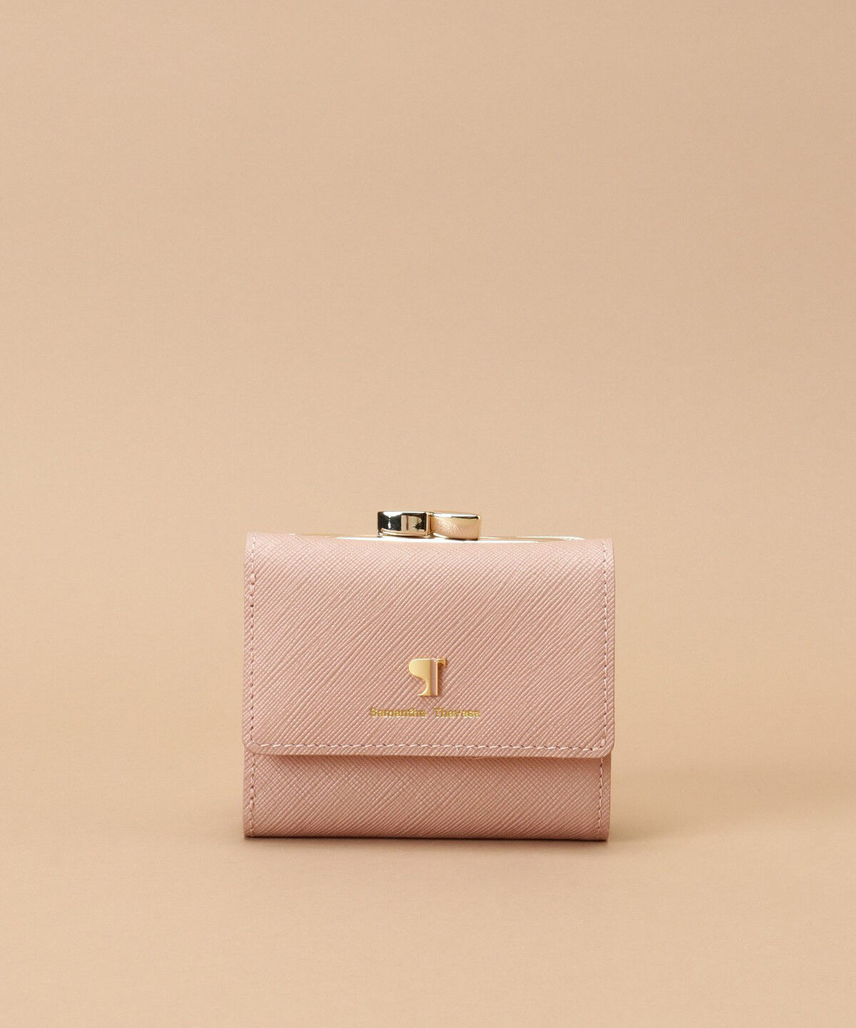 Samantha Thavasa「Pomme d'espoir ポムディスポワール バイカラー三つ折り口金財布」|財布|ベビーピンク