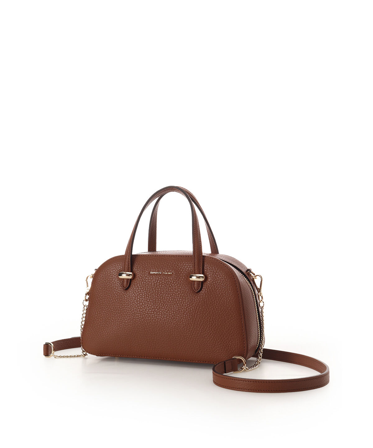 Samantha Thavasa「イタリアンシュリンクレザー ボストンバッグ」|ハンドバッグ|