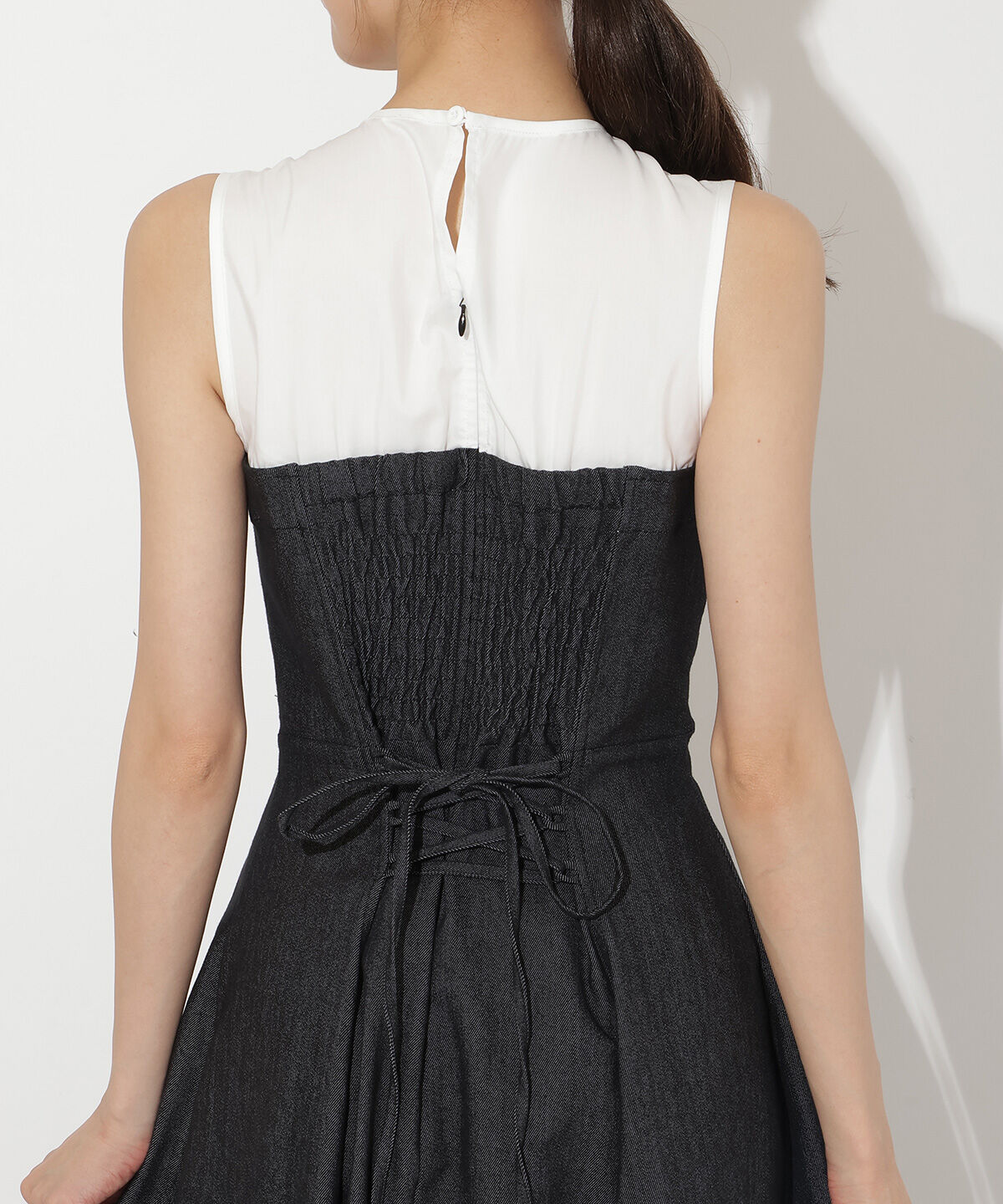 アンドクチュール「デニム切替トレンチワンピース」|ワンピース|