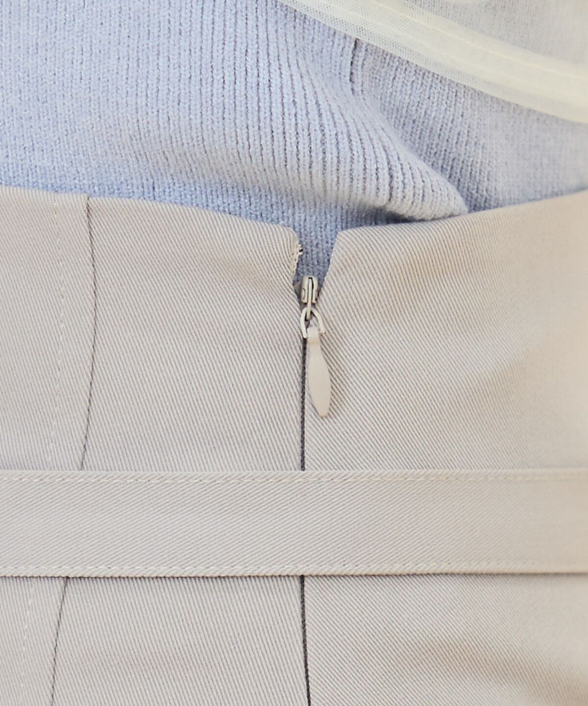 REDYAZEL「ハイウエストアシメプリーツミニスカート」|フレア|