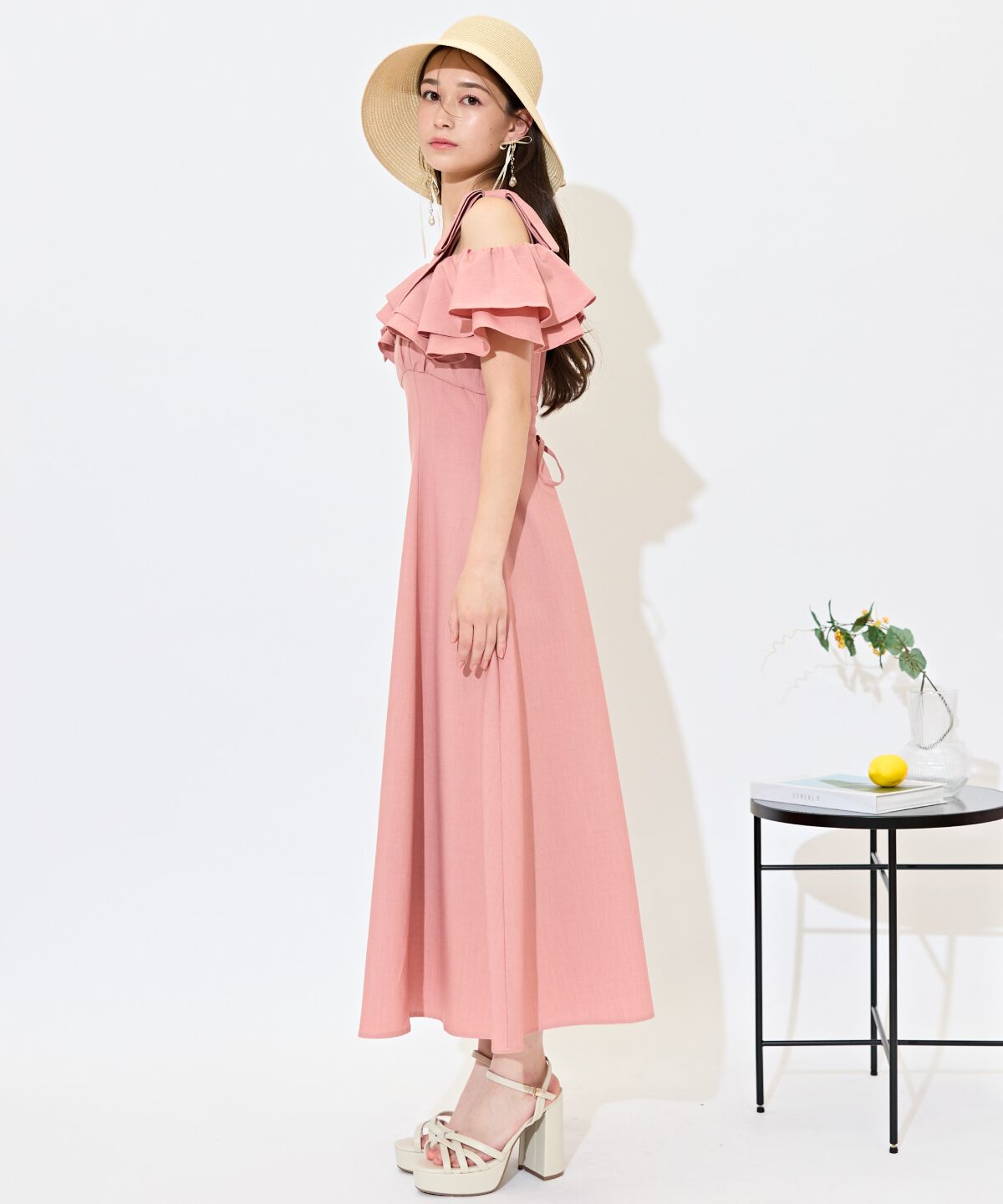 WILLSELECTION「ショルダーリボンラッフルワンピース」|ワンピース|