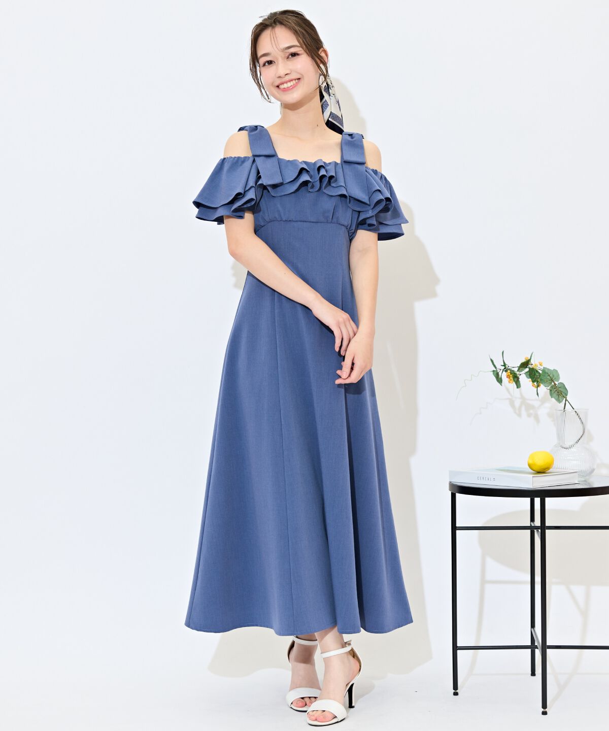 WILLSELECTION「ショルダーリボンラッフルワンピース」|ワンピース|