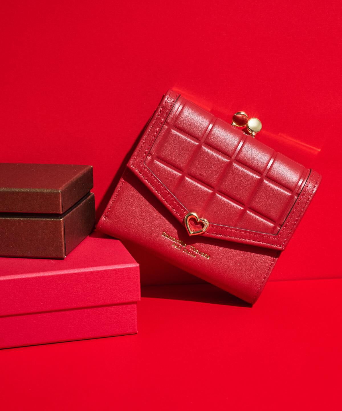 Samantha Thavasa Petit Choice「ビターハート 折財布」|財布|レッド