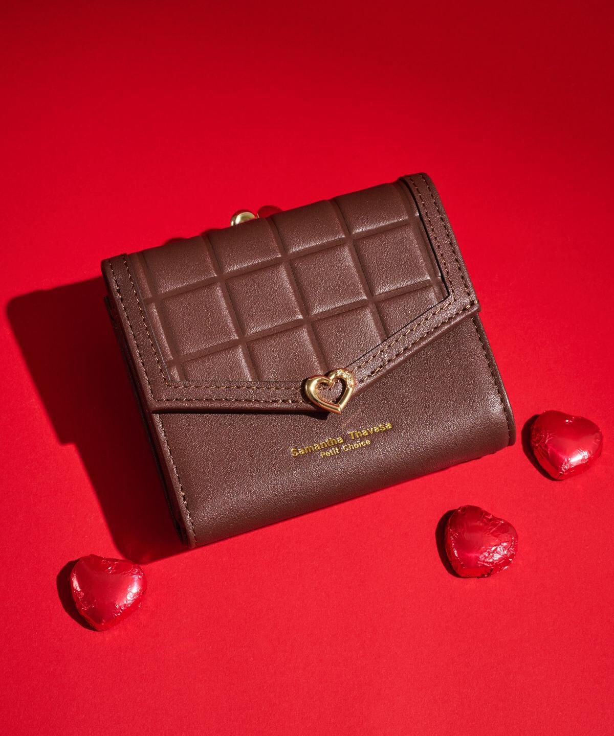 Samantha Thavasa Petit Choice「ビターハート 折財布」|財布|ﾀﾞｰｸﾌﾞﾗｳﾝ
