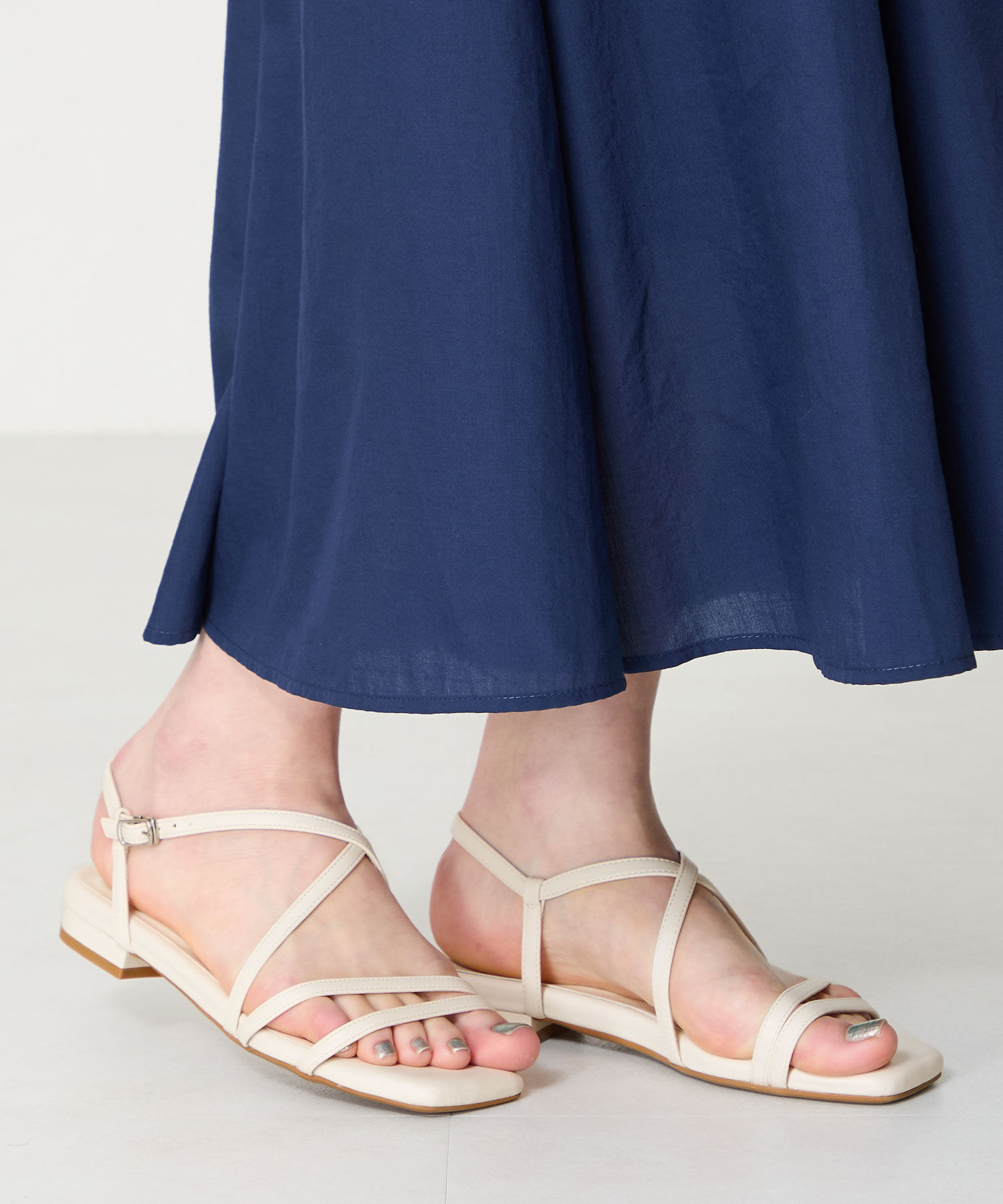 WA Oriental TRaffic「ナローストラップフラットサンダル/52209 サンダル　フラット 抜け感 人気 トレンド」|サンダル|