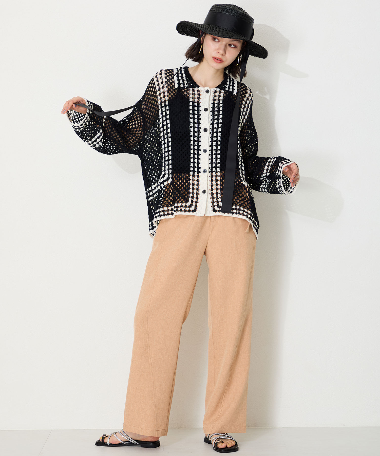 ORiental TRaffic「ラインストーンストラップトングサンダル/51232 サンダル トング 人気 フェミニン」|サンダル|