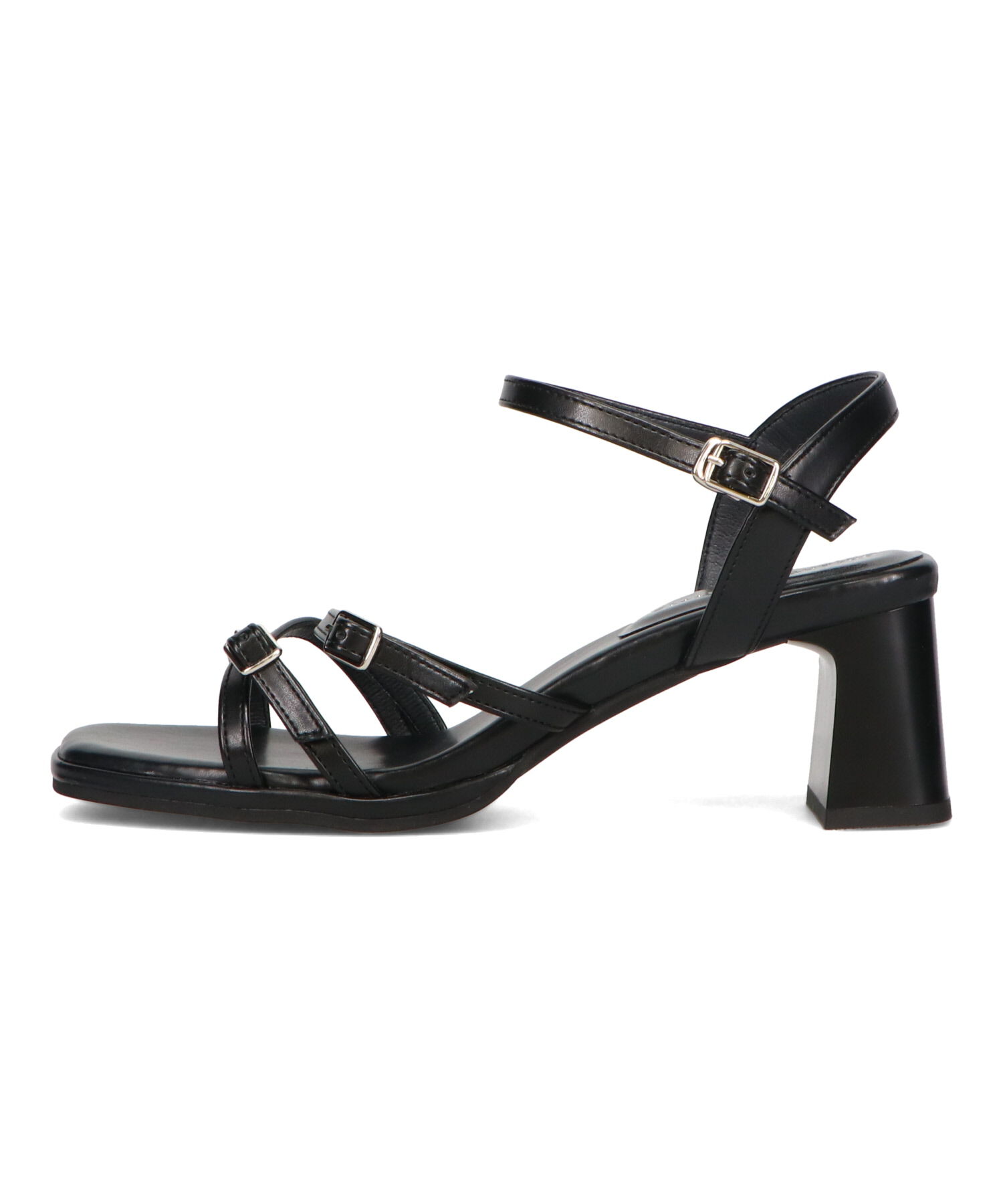 ORiental TRaffic「●2025春夏新作●スクエアバックルデザインヒールサンダル/51233」|サンダル|