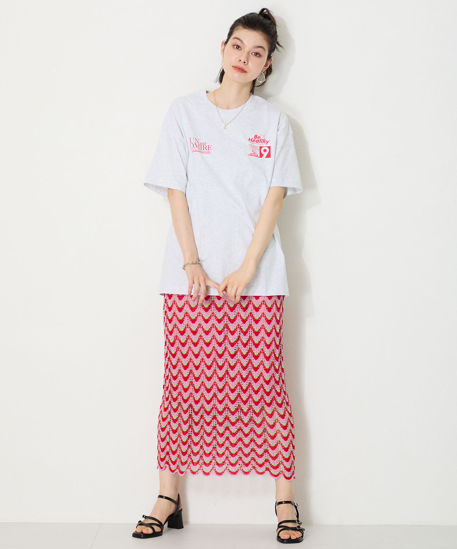 ORiental TRaffic「●2025春夏新作●スクエアバックルデザインヒールサンダル/51233」|サンダル|