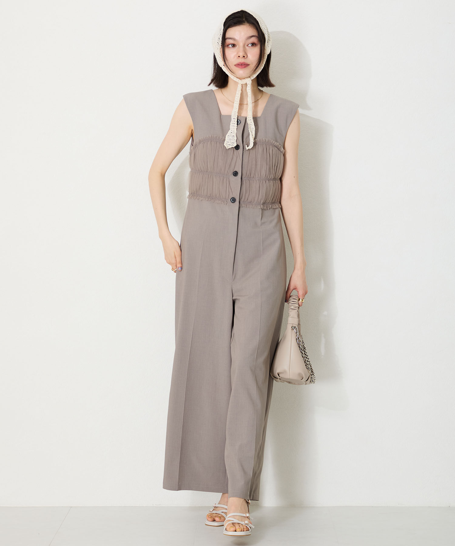 ORiental TRaffic「●2025春夏新作●スクエアバックルデザインヒールサンダル/51233」|サンダル|