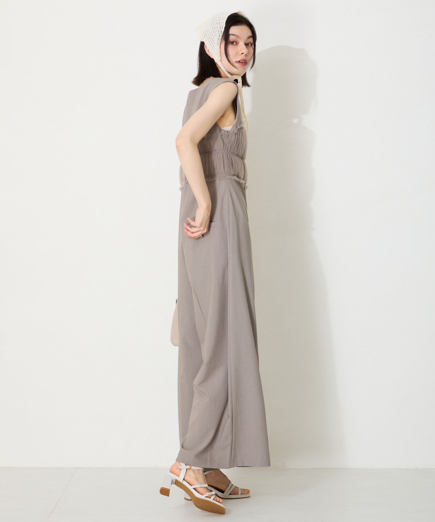 ORiental TRaffic「●2025春夏新作●スクエアバックルデザインヒールサンダル/51233」|サンダル|