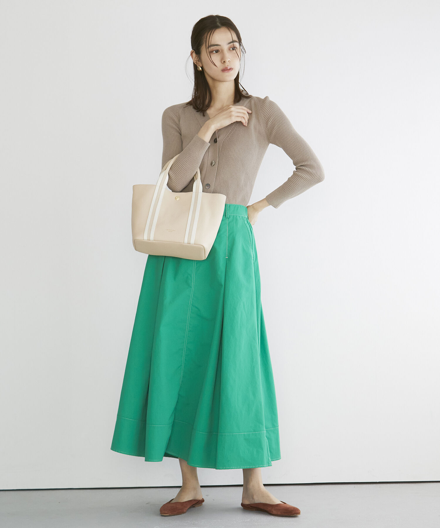 TOPKAPI TREASURE「ソフトシュリンク テープコンビ ミニ トート バッグ ショルダーベルト付」|トートバッグ|