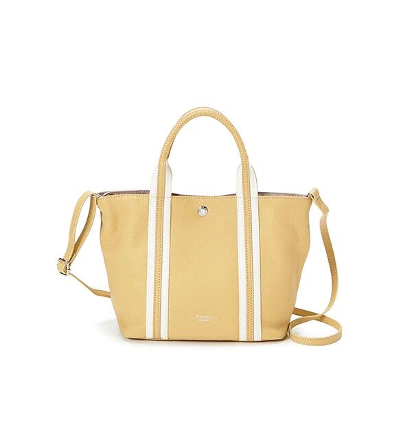 TOPKAPI TREASURE「ソフトシュリンク テープコンビ ミニ トート バッグ ショルダーベルト付」|トートバッグ|