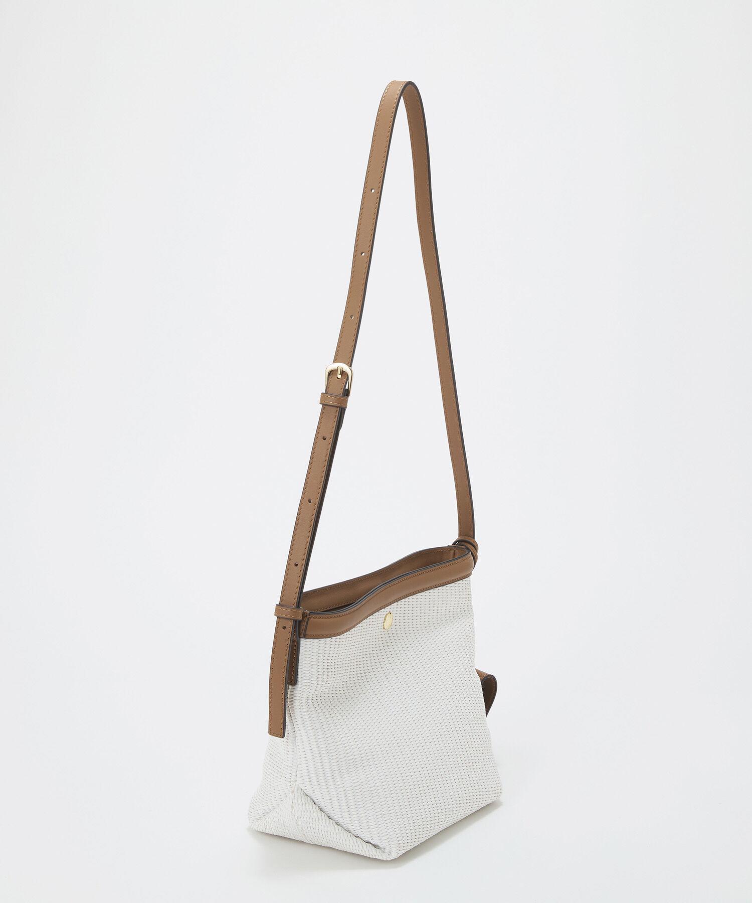 TOPKAPI BREATH「【Breath TOPKAPI】サングラスホルダー付き レザーコンビ カゴ ショルダーバッグ 」|ショルダー・メッセンジャー|