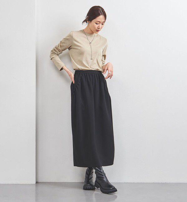 UNITED ARROWS「ラメ ロングスリーブ カットソー」|Tシャツ・カットソー|