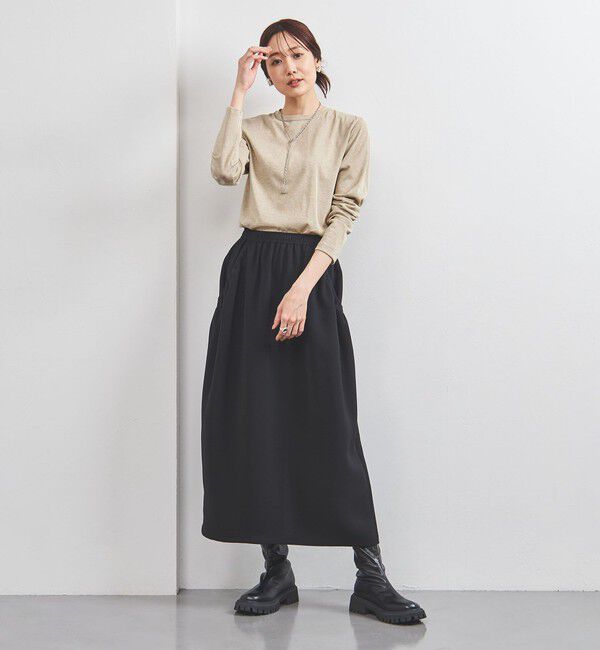 UNITED ARROWS「ラメ ロングスリーブ カットソー」|Tシャツ・カットソー|