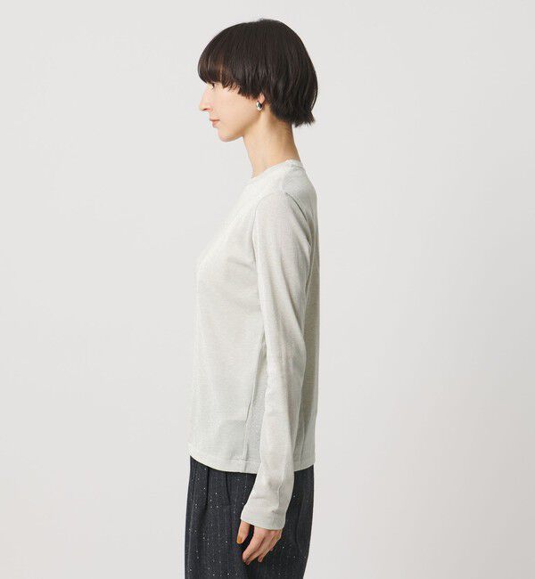 UNITED ARROWS「ラメ ロングスリーブ カットソー」|Tシャツ・カットソー|